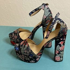 Brocade Heels